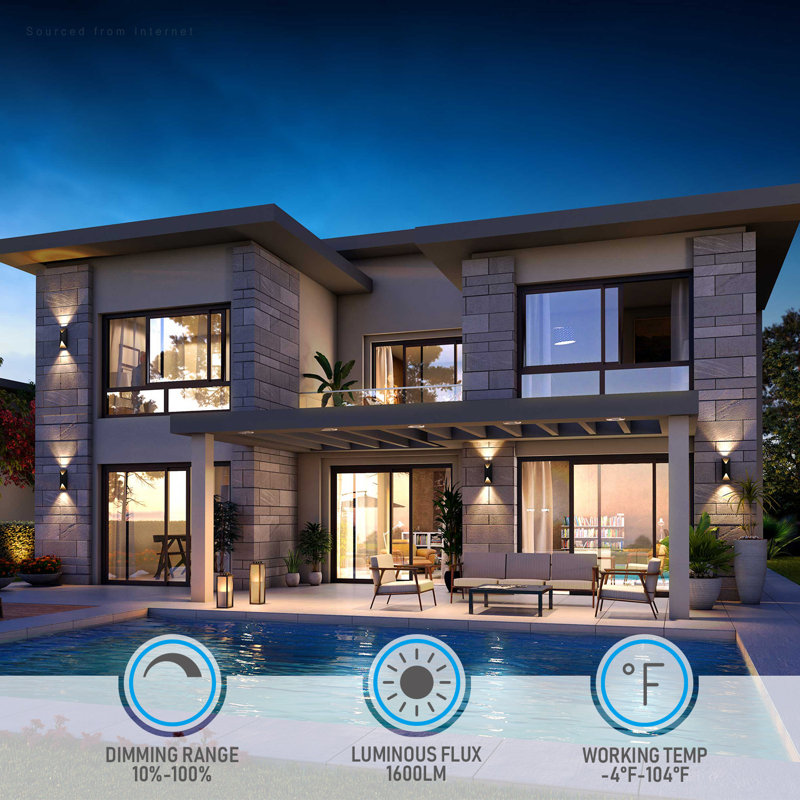 Wrought Studio Upham 5CCT LED Flush Mounted Sconce & Reviews Wayfair